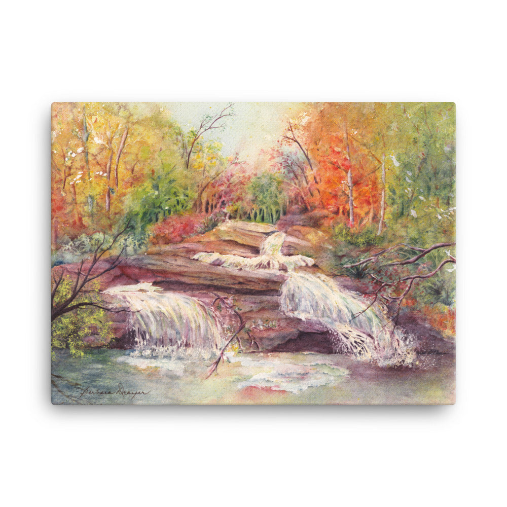 Autumm Waterfall by Barbara Drayer