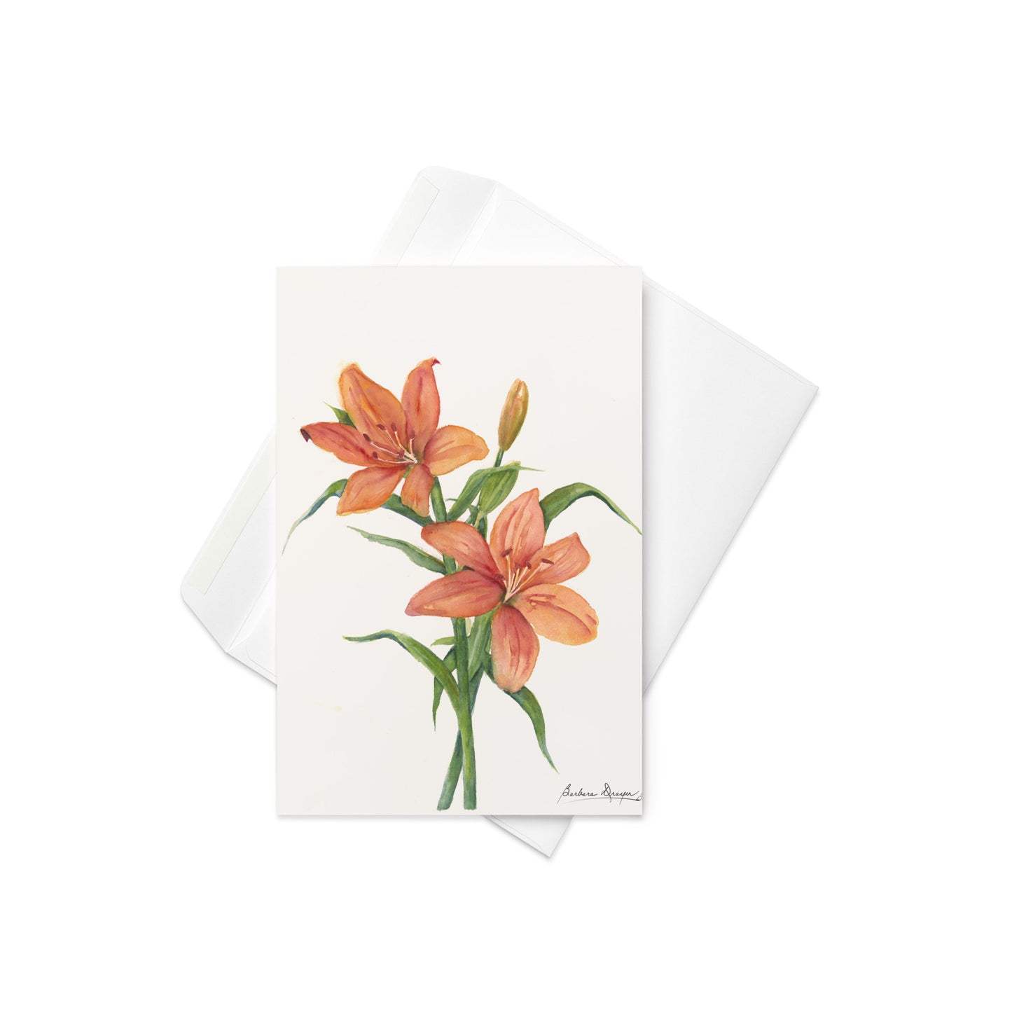 Orange Lillies by Barbara Drayer