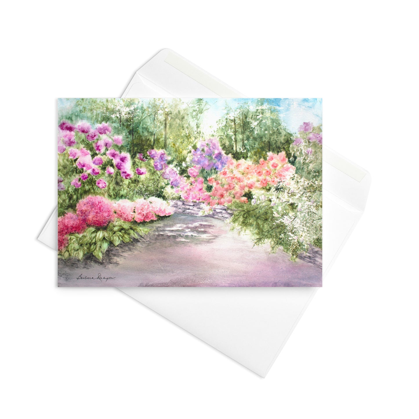 Purple and Pink Garden by Barbara Drayer