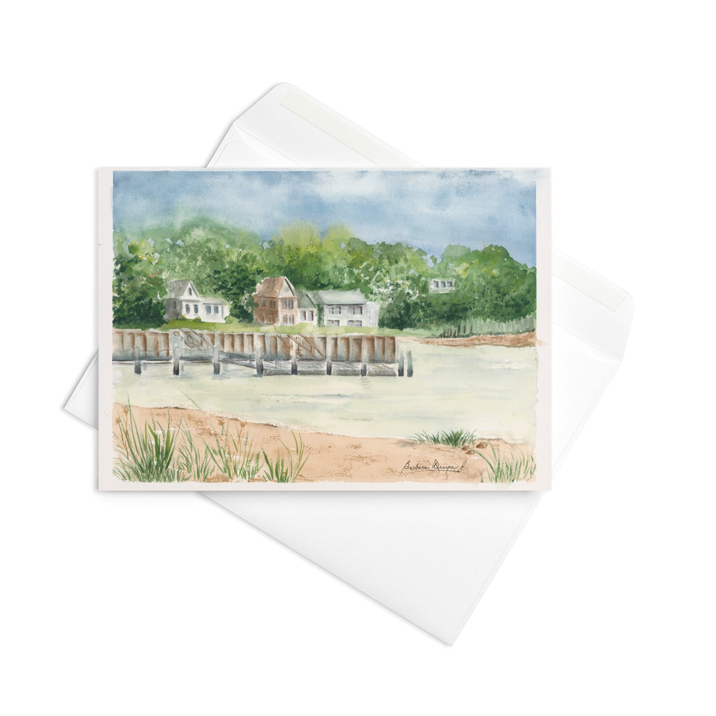 Long Beach Sag Harbor Dock by Barbara Drayer