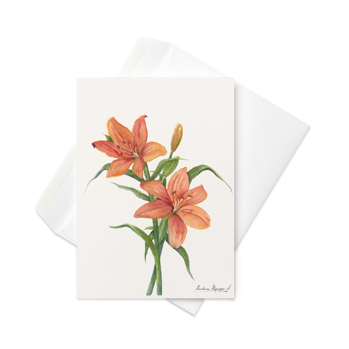 Orange Lillies by Barbara Drayer