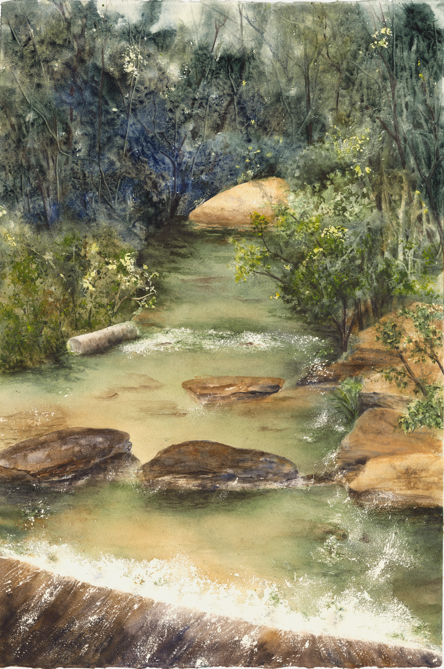 Rocks and a River by Barbara Drayer