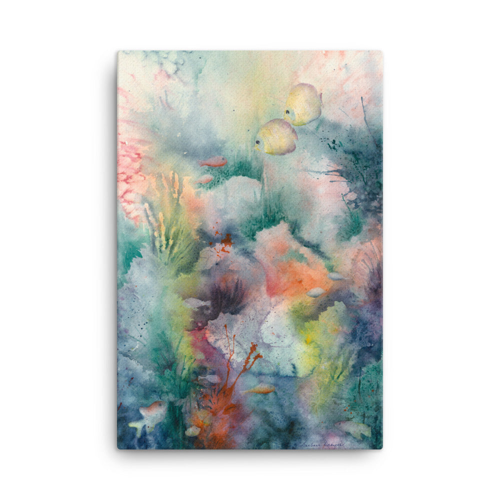 Fish and Coral Scene by Barbara Drayer